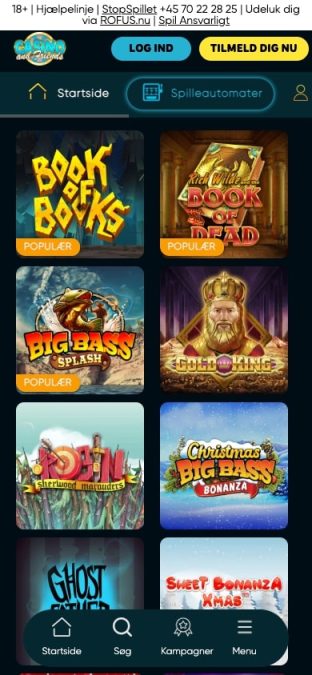 casinoandfriends spillemaskiner mobil