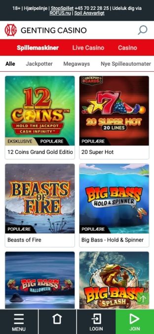 gentingcasino spillemaskiner mobil
